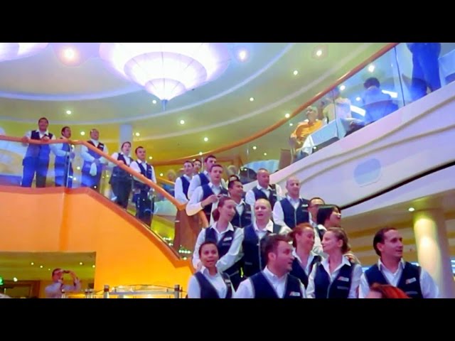 CARNIVAL CRUISE WAITERS SINGING & DANCING