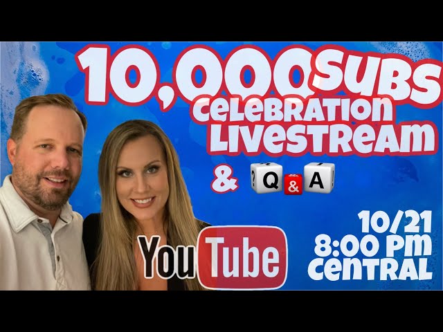 10,000 Subscriber Celebration Livestream - Come talk VEGAS with us!