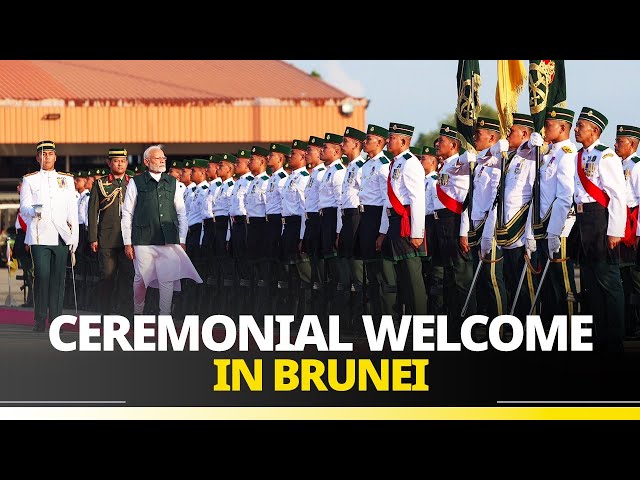 LIVE: PM Modi arrives to a ceremonial welcome in Brunei Darussalam