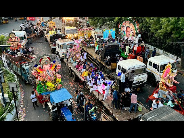 Ganesh Nimajjanam 2024 | Ganesh Shobha Yatra in Hyderabad at tank bund | Ganesh Shobha Yatra 2024