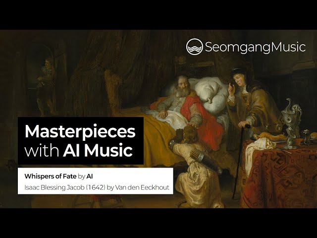 Masterpieces with AI Music｜Isaac Blessing Jacob by Van den Eeckhout