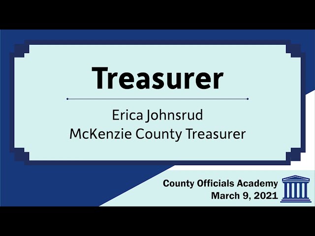 Basics of County Offices: Treasurer