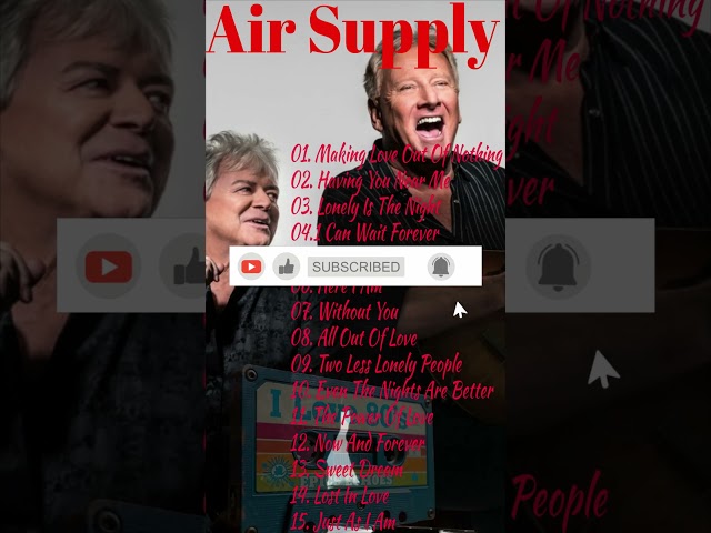 The Best Of Air Supply ⭐ Air Supply Greatest Hits