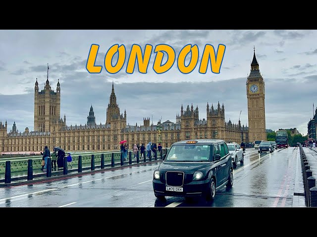 "Enchanting Stroll: London Walk on a Rainy Afternoon 2024! ☔️🌧️ #London #RainyDay