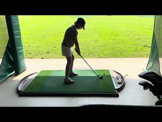 Trying her new 6 iron #Ping Prodi G.