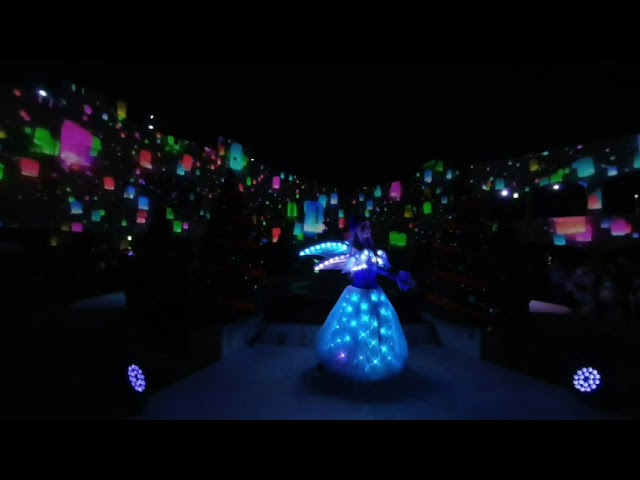 (VR180 3D) 2019.11.02 ラグナシア ~ 360°3Dマッピング「Neige」（ネージュ） ~ LAGUNASIA Projection Mapping "Neige"