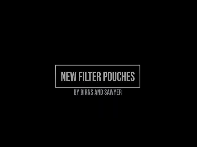 Protecting our (and your) filters in style - Custom filter pouches are available  at Birns & Sawyer!