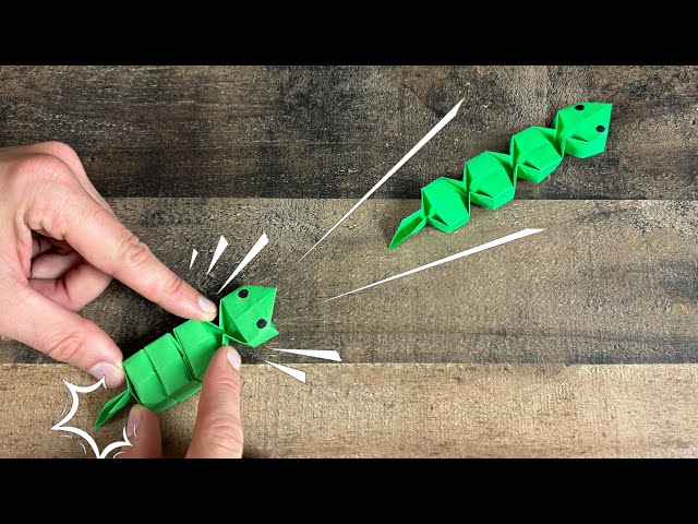 Easy Origami Springy Snake