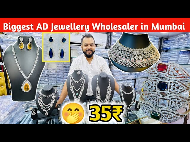 American Diamond Jewellery Manufacturers in India | AD Jewellery Wholesale Market in Mumbai Malad