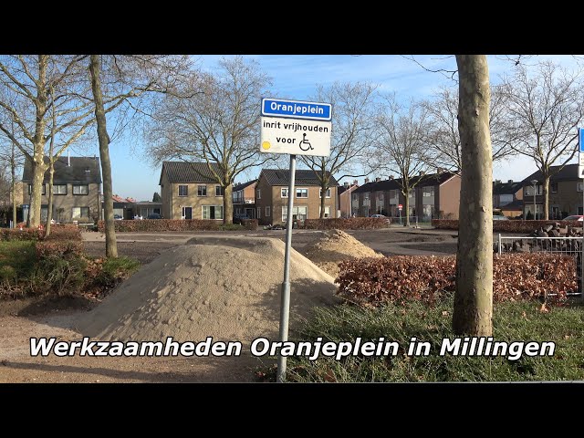 Inrichting van het Oranjeplein in Millingen