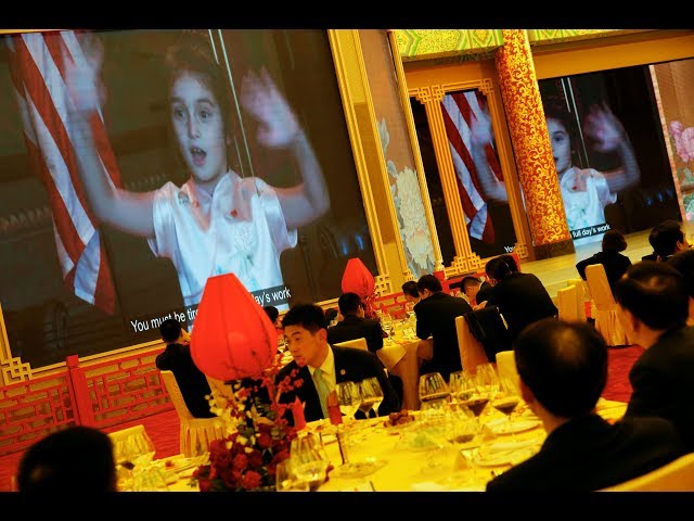 As Trump visits China, his granddaughter charms with Mandarin song