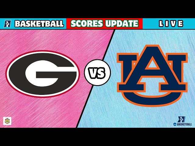 Georgia vs Auburn | NCAA Men's College Basketball 2025 | Auburn Basketball Live Score Update today