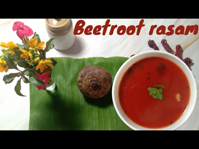 How to make beetroot rasam | beetroot saaru with fresh masala