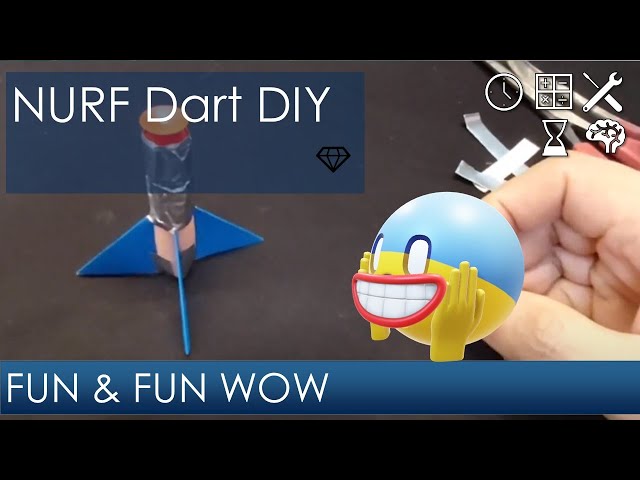 스트레스 풀리는 FUN Nurf Dart 스피드 너프 다트 DIY (종이 + 너프 다트 +알루미늄 테이프) ?