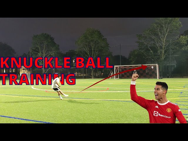 Cristiano Ronaldo's knuckleball freekick practice| Football/Soccer