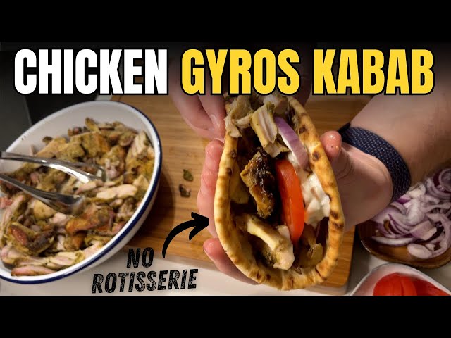 Chicken Gyros Without a Rotisserie 🔥 | Easy BBQ Recipe