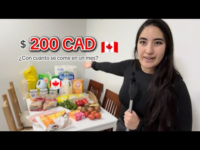 ¿QUÉ se puede COMPRAR con $200 DÓLARES en un SUPERMERCADO en VANCOUVER, CANADÁ? 🤔