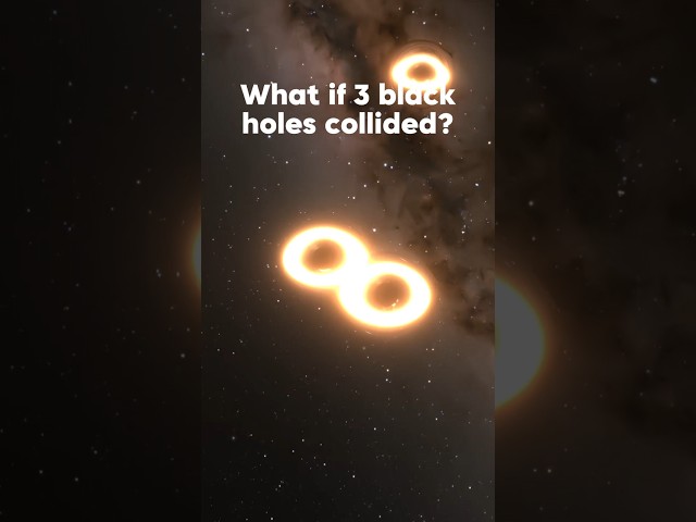 What if 3 black holes collided? #spacesim #universe #collision