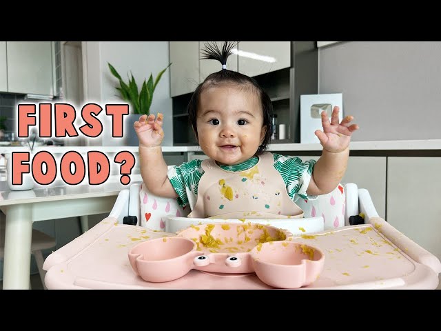 My Baby's First Time Trying Food **CUTEST REACTION