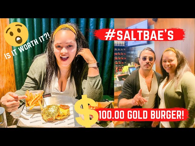 I Tried #SaltBae's $100 Gold Burger In New York City / Was It Worth It? /Honest Review