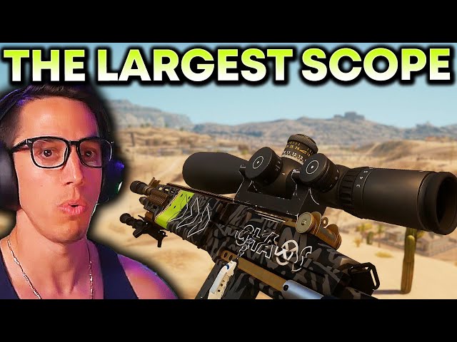 USING PUBG's LARGEST SCOPE ON THE BEST GUN IN THE GAME | 15x MK14