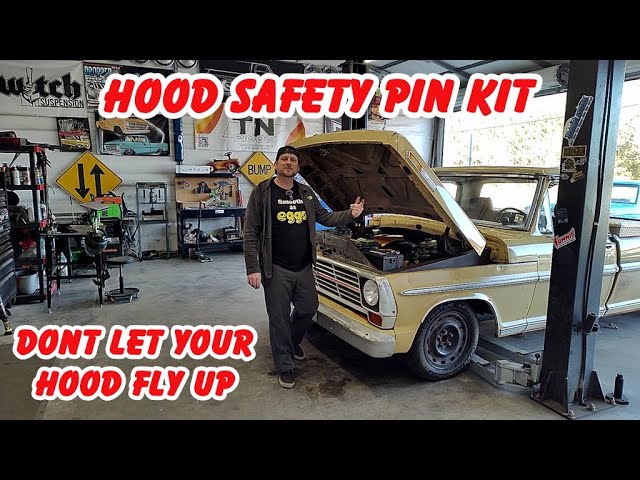 Hood Safety Pin Kit For 1967-1972 Ford F100s Rad Fabz