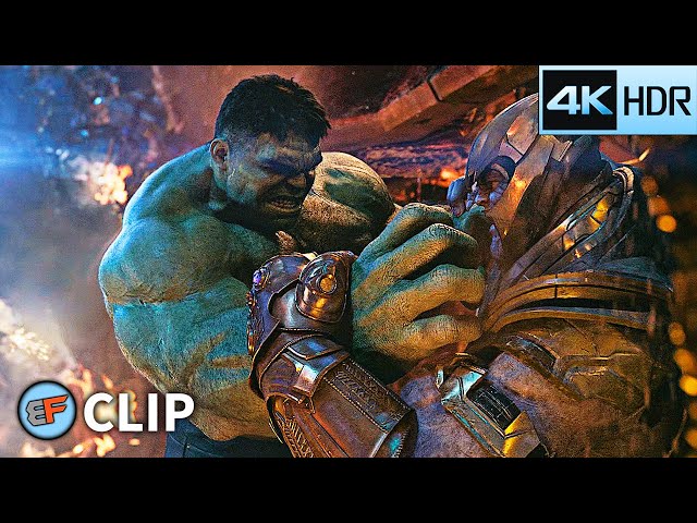 Hulk vs Thanos - Spaceship Fight Scene | Avengers Infinity War (2018) IMAX 4K HDR Movie Clip