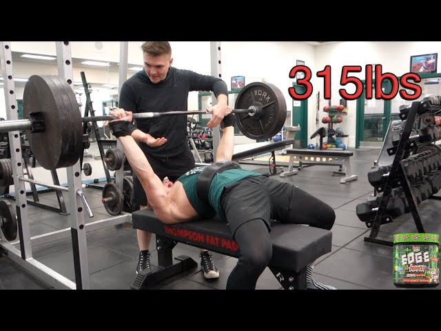 315 Bench at 18 years old | Sawyer Klatt