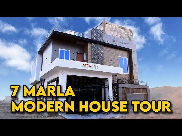 7 Marla Modern House Design in Pakistan | Complete House Tour | @blowingideas