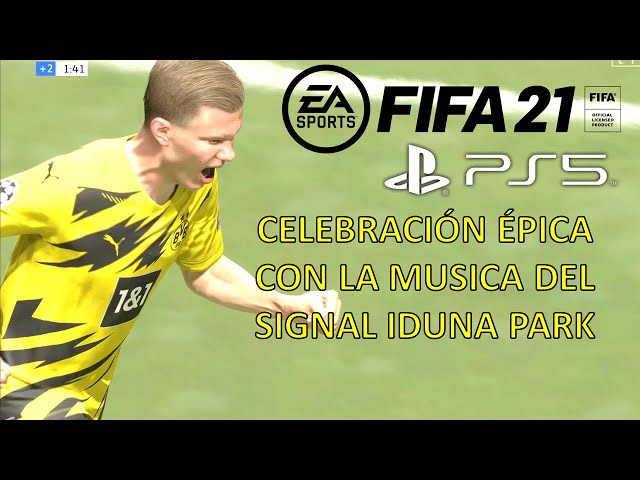 ÉPICA CELEBRACIÓN CON EL BORUSSIA DORTMUND A ÚLTIMO MINUTO EN FIFA 21 DE PLAYSTATION 5.