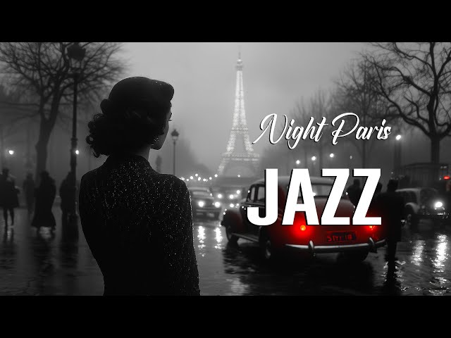 Swing Jazz & Classic Cars 🚗 A Night Stroll Through 1940s-1950s Parisian Streets in Vintage Style