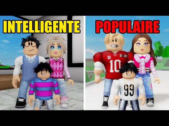 FAMILLE INTELLIGENTE VS FAMILLE POPULAIRE SUR BROOKHAVEN ! ROBLOX