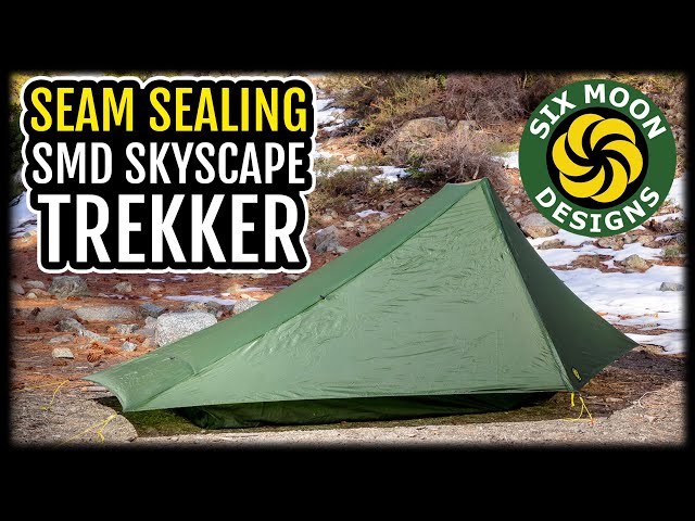 Seam Sealing a Tent | Six Moon Designs Skyscape Trekker | Tuba Solo the Hiker