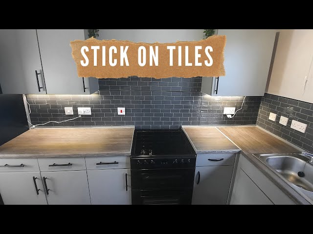 BUDGET KITCHEN MAKEOVER | STICK ON TILES | D-C-FIX