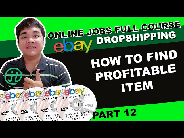 How To Find Profitable Items Ebay Dropshipping Work From Home Online Jobs Part 12