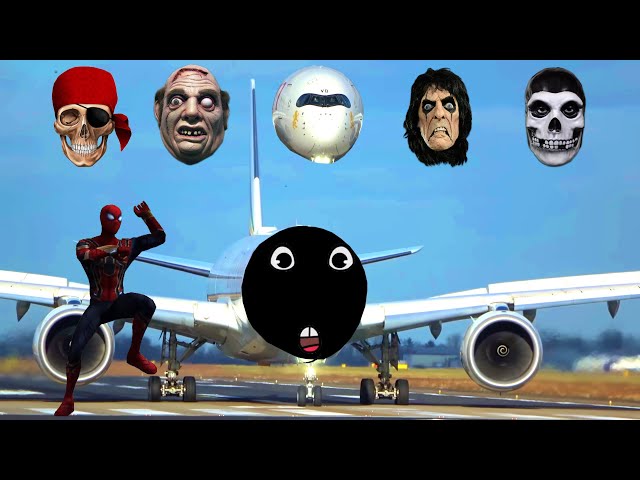 Very Danger Horror Face Airplane Model Video | horror plane funny video | ghost plane face video