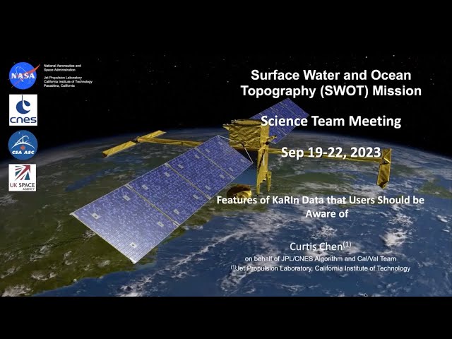 Surface Water and Ocean Topography (SWOT) Mission: Applications Meeting