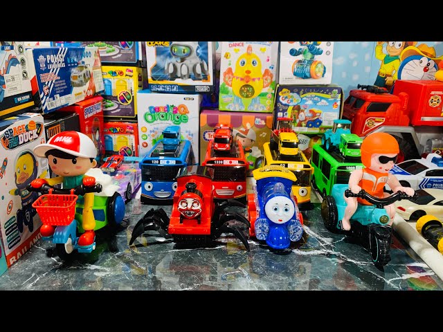 Little robot toys, bicycle robots, ghost charles choo choo train robots, thomas train robots