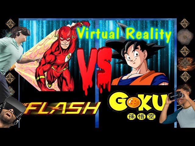 1st Virtual Reality Mugen - the Flash (DC Comics) vs Goku (Dragonball Z) - Ultimate Mugen Fight 2017