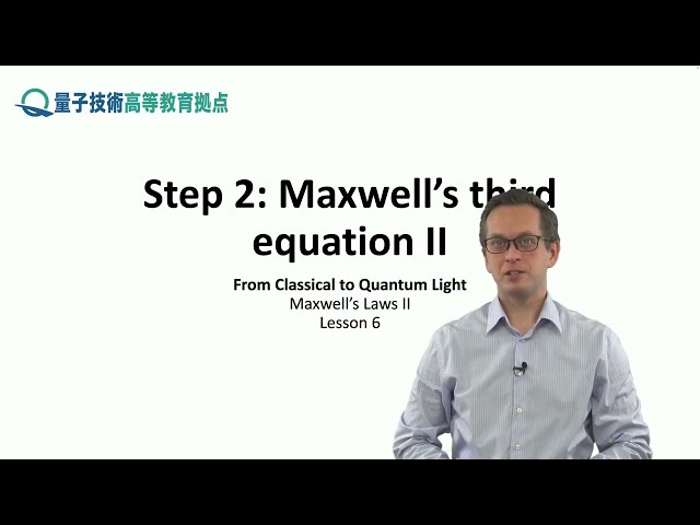 6-2 Maxwell's third equation II