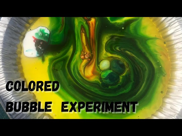 Science Segment: Colored Bubble Experiment