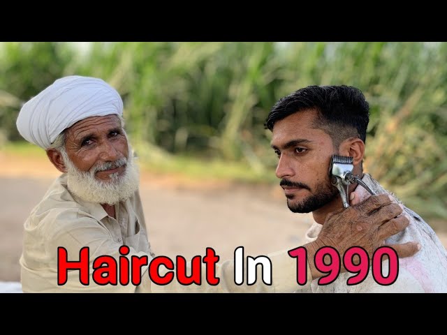 ASMR Relaxing Haircut cutting But Barber is Very Old!