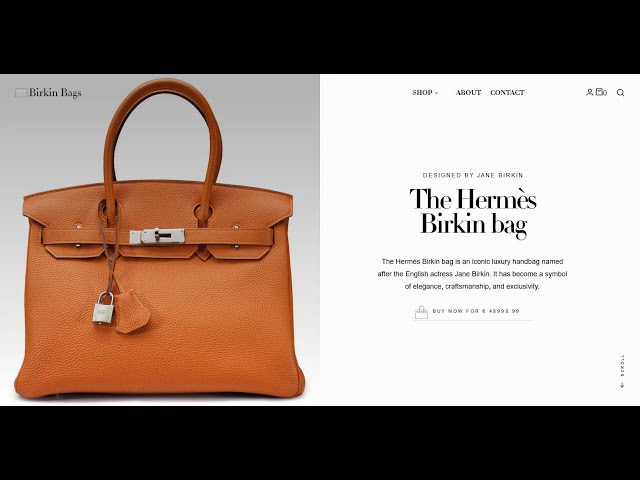 Birkin Shopify ecommerce theme