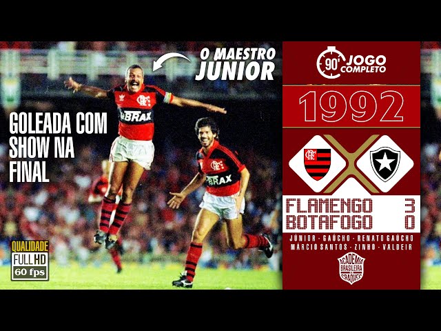 Flamengo 3x0 Botafogo - Final do Campeonato Brasileiro 1992 | Jogo Completo em FULL HD! 🏆⚽️