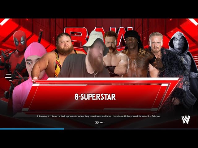 [WWE 2K24] Custom Matches | 8-Superstar Smash Up | Normal Full Match | #2