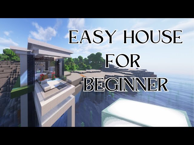 BUILDING a Minecraft house for BEGINNERS - tips for a modern home with a hot tub!