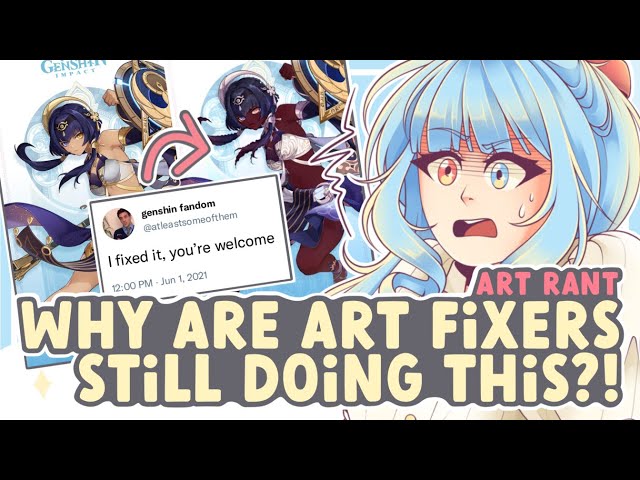 Is Fixing Art EVER Okay? (Why Are Art Fixers Still Doing This?!) || SPEEDPAINT + COMMENTARY