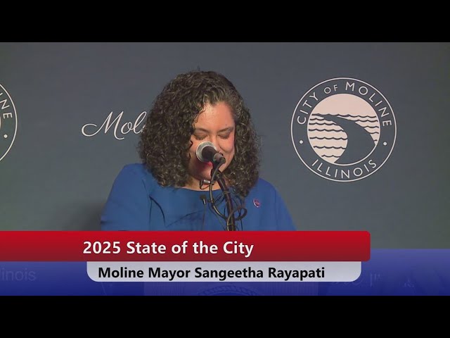 Moline Mayor Sangeetha Rayapati delivers 2025 State of the City Address