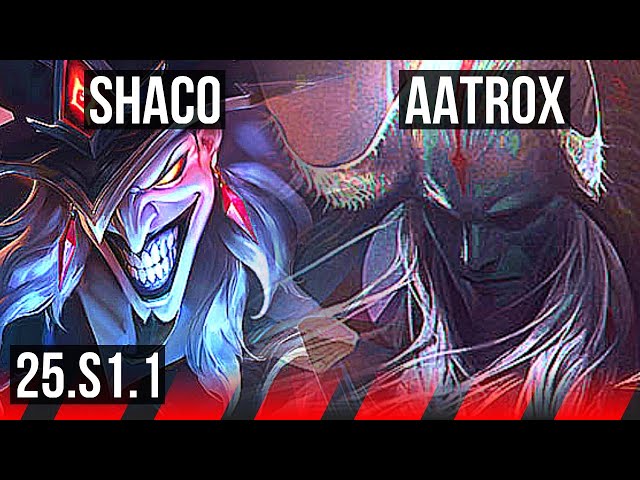 SHACO vs AATROX (TOP) | 600+ games | NA Master | 25.S1.1