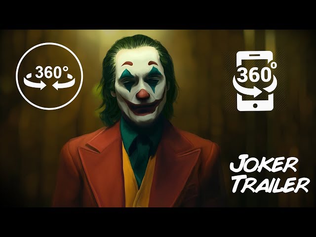 "3D" "VR" 360 (DC) Joker Trailer (Cellphone/VR Glasses/Google Cardboard)